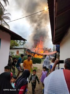 Awal Tahun 2022, Satu Rumah Ludes Terbakar.
