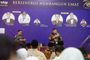 Keynote Speaker Pada UAI Digital Webinar Leadership, Ini Penyampaian Wabup Richi Aprian.