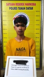Tim Tarantula Satuan Narkoba Polres Tanah Datar, Amankan Penyalahgunaan Narkotika.