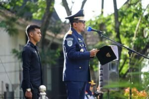 PIMPIN UPACARA HARHUBNAS, BUPATI EKA PUTRA SAMPAIKAN AMANAH MENHUB RI