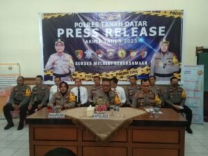 Gelar Press Release Akhir Tahun, Ini Kata Kapolres Derry Indra.