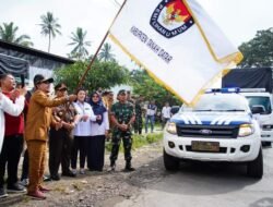 Dilepas Bupati Eka Putra, Logistik Pemilu Meluncur Kepelosok Negeri