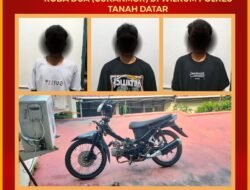 Diduga Lakukan Curanmor, Tiga Bocah Dibawah Umur Diamankan.