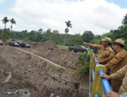 Tinjau Kondisi Sabo Dam Pasie Laweh, Bupati Imbau Warga Tetap Waspada