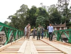 Sejumlah Jembatan Bailey Dibagun, Bupati Eka Putra Sampaikan Terima Kasih