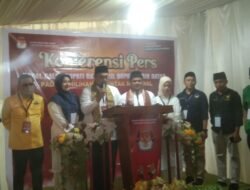 Mendaftar Ke KPU, Paslon Ridho Disambut Tari Gelombang.