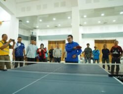 Bupati Eka Putra Buka Secara Resmi Open Turnamen Tenis Meja Bupati Cup II