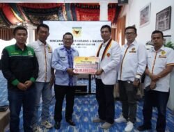 Gema Kota Batam Serahkan Bantuan, Bupati Eka Putra Ucapkan Terima Kasih