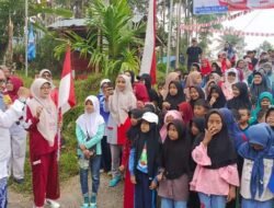 Meriahkan HUT RI, Warga Jorong Patar Gelar Gerak Jalan Jantung Sehat