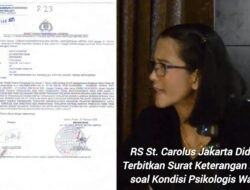 RS St. Carolus Jakarta Diduga Terbitkan Surat Keterangan Palsu Soal Kondisi Psikologis Warga