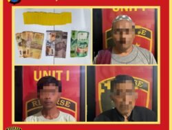 3 Pelaku Judi Ceki Koa, Terjaring Operasi Pekat Singgalang 2025.