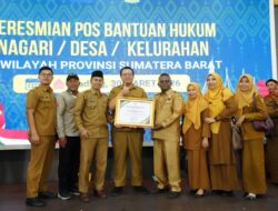 Berkomitmen Memberi Akses Keadilan Kepada Masyarakat, Pemkab Tanah Datar Diganjar Penghargaan